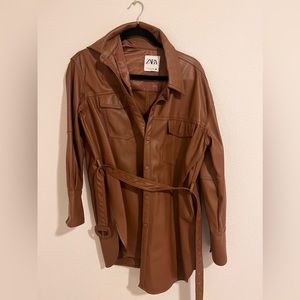 Leather dress/shacket